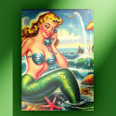 Search for vintage mermaid postcards Beach