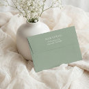 Search for sage green envelopes Return address