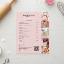 Search for bakery price lists Pink