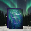 Search for northern lights wedding invitations Celestial