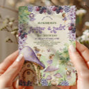 Search for purple tea party invitations Fairy