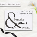 Search for letterpress save the dates Black and white