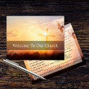 Search for church invitation postcards Christian cross