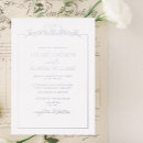 Search for silver border invitations Calligraphy