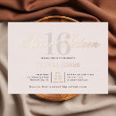 Search for rose gold birthday invitations Luxury