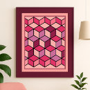 Search for 3d illusion posters Geometric pattern