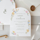 Search for floral arch wedding invitations Bohemian