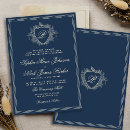 Search for navy and ivory wedding invitations Monogrammed