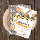 Search for construction vehicle birthday invitations Tractor