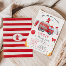Search for fire truck birthday invitations Sound the alarm