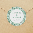 Search for vintage wedding stickers Greenery