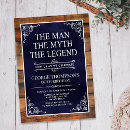 Search for mans 90th birthday invitations Rustic