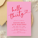 Search for hello 30 birthday invitations Adult birthday party