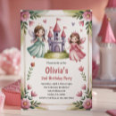 Search for girls princess second birthday invitations For kids