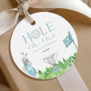 Search for 1st birthday favor tags Hole in one
