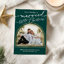 Search for photo holiday wedding announcement cards Green