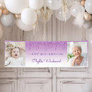 Search for purple birthday banners Sparkle