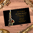 Search for saxophone player business cards Saxophonist