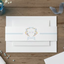 Search for dusty blue invitation belly bands Botanical