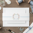 Search for dusty blue invitation belly bands Botanical