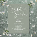 Search for green bridal shower invitations Minimalist
