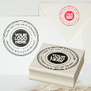 Search for thank you business stamps Round