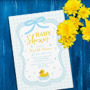 Search for rubber duck baby boy shower invitations Bubbles