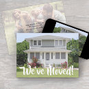 Search for modern moving announcement cards Black and white