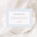 Search for blue gingham thank you cards Boy baby shower