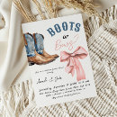 Search for boots or bows gender reveal invitations Cowboy