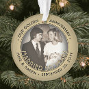 Search for 50th anniversary ornaments Mr and mrs