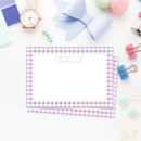 Search for plaid note cards Gingham