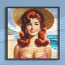Search for vintage redhead posters Pinup