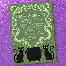 Search for witch baby shower invitations Gothic