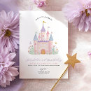 Search for princess castle invitations Pastel