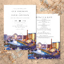 Search for las vegas destination wedding invitations Watercolor