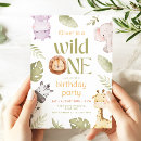 Search for safari 1st birthday invitations Party animals