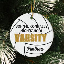 Search for volleyball coach ornaments High school