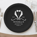 Search for bachelor groom plates Black and white