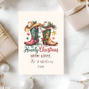 Search for western christmas cards Cowboy boots christmas