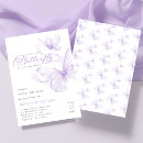 Search for purple butterfly invitations Whimsical