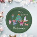 Search for golden retriever christmas plates Green