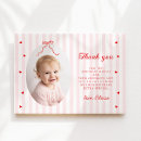 Search for 1st birthday thank you cards Coquette