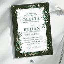 Search for nature wedding invitations Classy modern minimal