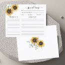 Search for sunflower recipe cards Bridal shower