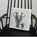 Search for elephant canvas prints Watercolor