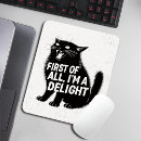 Search for black cat mousepads Humor