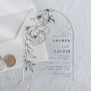 Search for black acrylic wedding invitations Modern