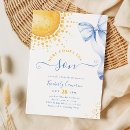 Search for blue and yellow baby shower invitations Sunshine