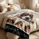 Search for pet memorial with photo blankets In loving memory